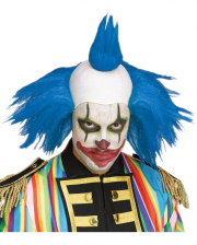Twisty Horror Clown Wig Blue 