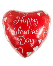 Happy Valentins Day Folienballon mit Herzen 