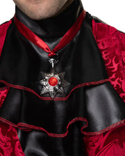 Halloween-Kostüm-Zubehör Set – Krone, Stirnband, Halskette, Ohrringe, Zepter (7-teilig), Mehrfarbig