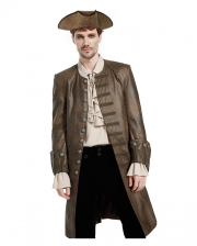 Victorian Pirate Coat Deluxe Brown 