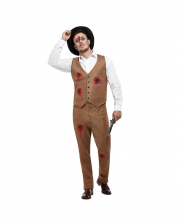 Clyde Zombie Gangster Herren Kostüm