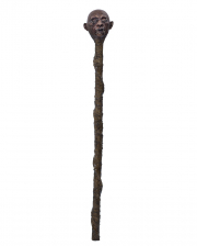 Voodoo Gehstock mit Schrumpfkopf 120cm 
