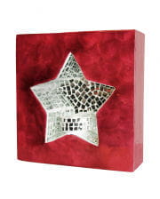 Wall light mosaic red star 