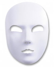Weiß satinierte Gesichts Maske 