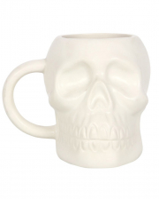 White Matte Skull Cup 
