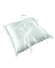 Ring pillow White with pearls 