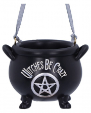 Witches Be Crazy Hanging Ornament 6cm 