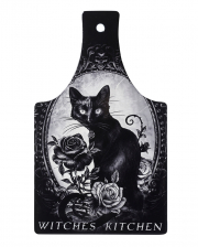 Witches Kitchen With Cat Cutting Board & Serving Platter 