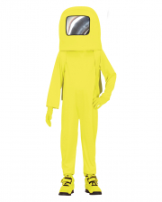 Yellow Video Game Astronaut Kids Costume 