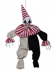 Zappelnder Horror Clown Hängefigur 80cm 