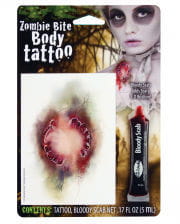 Zombie Bite Tattoo With Filmblood 