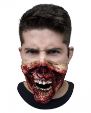 Zombie Halbmaske aus Latex 