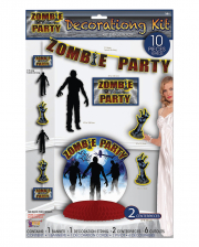 Zombie Party Dekoration Set 10 tlg
