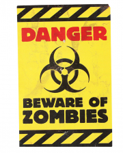 Zombie Warnhinweis Schild