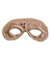 Zombie face with eye sockets latex application 