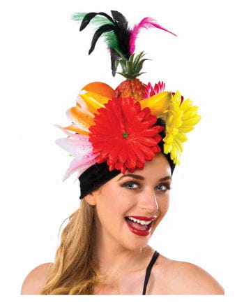 Früchtehut mit Federn |Karneval in Rio | Carmen Miranda Hut- | Horror