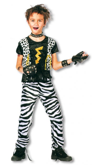 Kids Rocker Costume -Kids Punk Costume-Child Rocker Fancy Dress ...