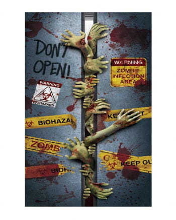 Halloween Door Film Zombies In The Lift For Halloween Decoration