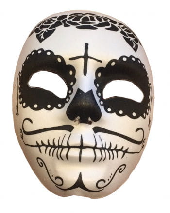 Sugar Skull Mask Black / White Day of the Dead mask | horror-shop.com