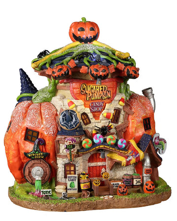Figurine Décorative Lemax Spooky Town - Gros Chat Fantastique Pour Décoration Halloween Ou Collection - Style Effrayant Et Détaillé