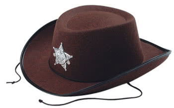 brown kids cowboy hat