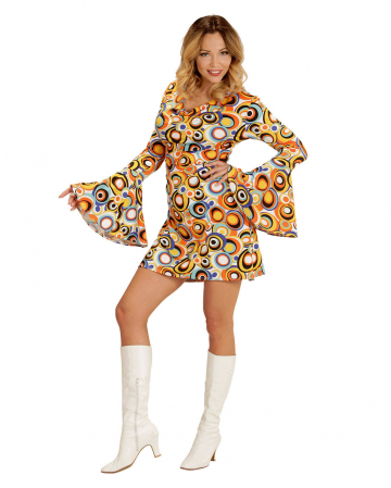 70s Groovy Costume Dress Bubbles ★ Disco ladies' costume | Horror-Shop.com
