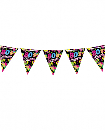 80's Forever Pennant Garland 3m 