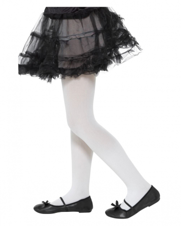 Opaque Children's Pantyhose White 