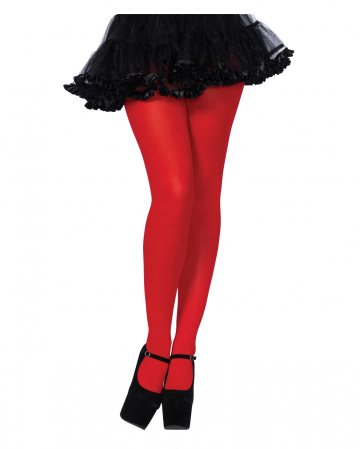 Opaque Nylon Pantyhose Red for devil costumes | Horror-Shop.com