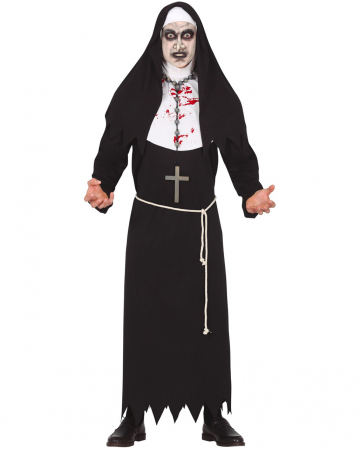 Bloody Zombie Nun Men Costume 