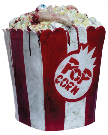 Bloody Popcorn Bucket With Body Parts As Decoration 