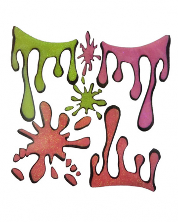 80er Jahre Body Art Glitzer Tattoo 