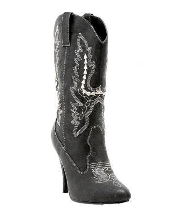 Ladies Cowboy Boots Black 38