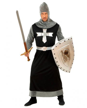 Dark Crusaders Costume -women Medieval Crusader costume Black Knight ...
