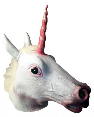 Unicorn Latex Mask With Mane for costumes | Horror-Shop.com