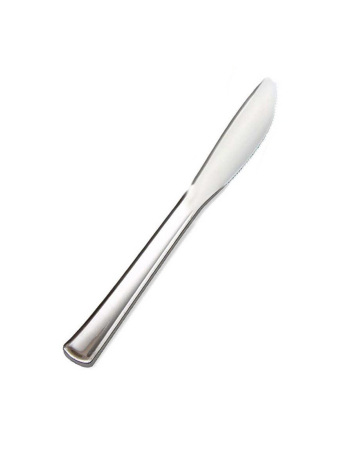 Silver Plastic Knife 12 Pcs. 