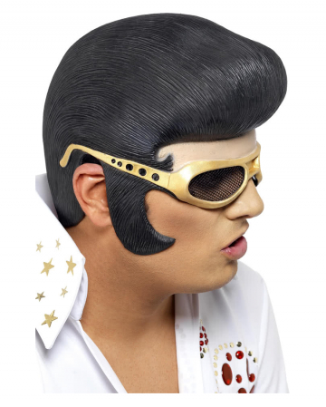 Elvis wig with front part & Glasses 