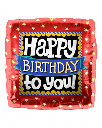 Folienballon Happy Birthday to you 
