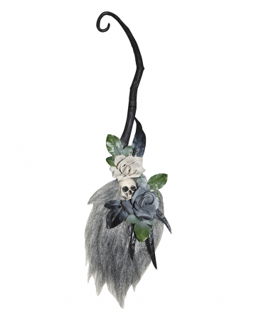 Ornate Witch Broom Hanging Decoration 90 cm 
