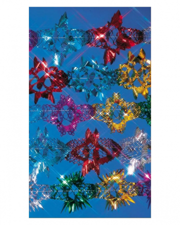 Glitter foil garland colorful 