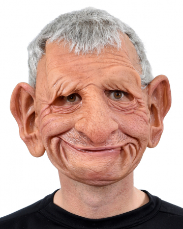 Großvater Papa Vollkopf Maske mit Haaren 