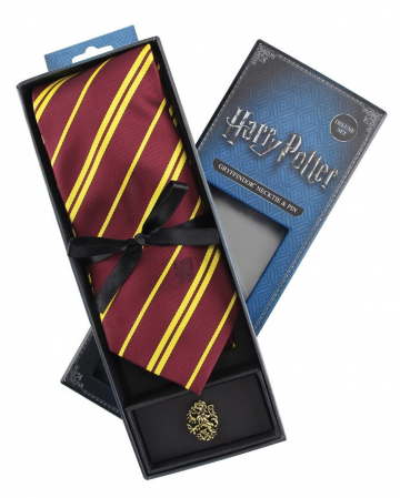 Harry Potter Gryffindor Tie With Pin 