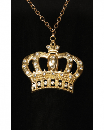 Hip Hop Gold Chain With Crown 