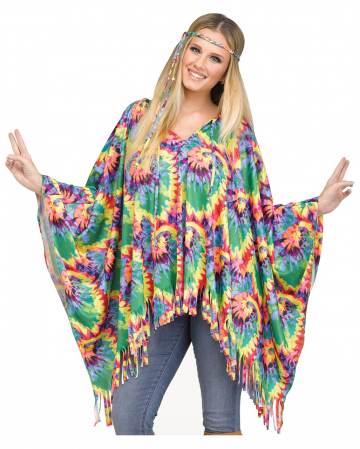 Hippie poncho with hair band 