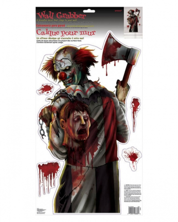 Wall film Horrorclown | Wall decoration for Halloween ...