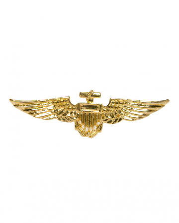 Gold Shiny pilots badge 