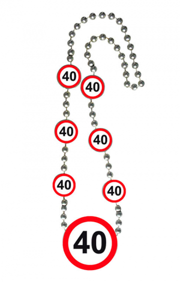 Chain traffic sign 40 
