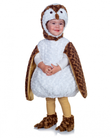 Little plush barn owl baby costume XL
