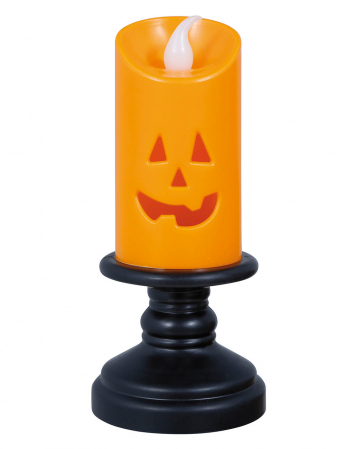 Pumpkin Candle With LED 12.5cm 