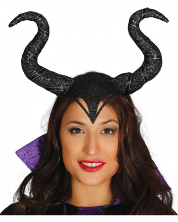 Maleficant Headband With Horns 